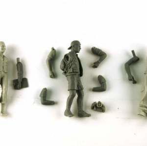 Figurines peintes au 1/24ième - Coffret de journaliste et photographes