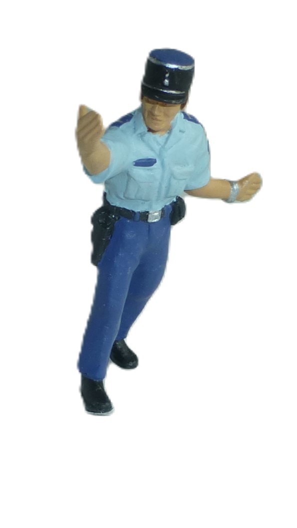 PERFEX PE731 Scale 1/43 | FIGURES SET 5X POLICE GENDARMES AGENT D'INTERVENTION BLACK BLUE