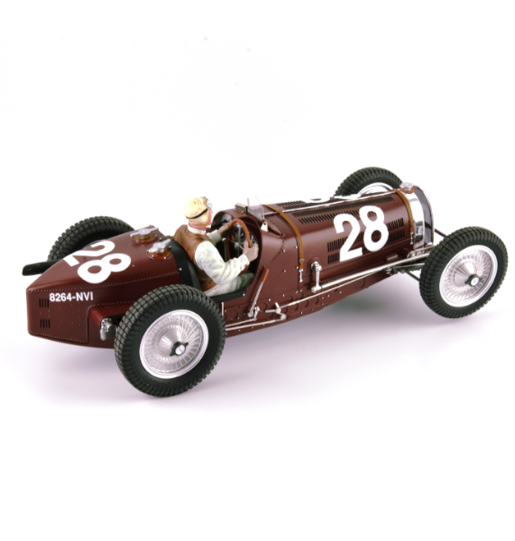1/18 FIGURINE TAZIO NUVOLARI DRIVING PEINTE POUR CMC AUTO UNION D